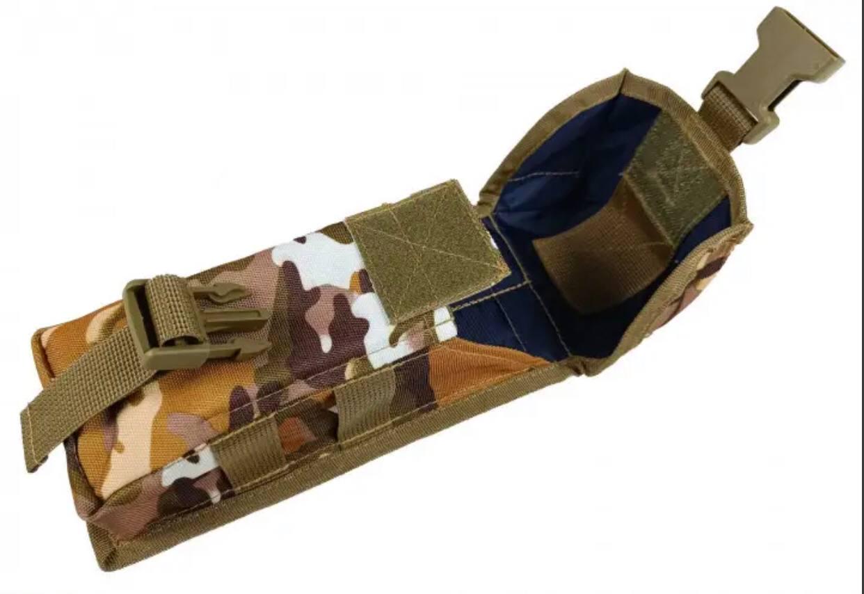 Подсумок под 2 магазина АК одинарный закрытый MOLLE Мультикам