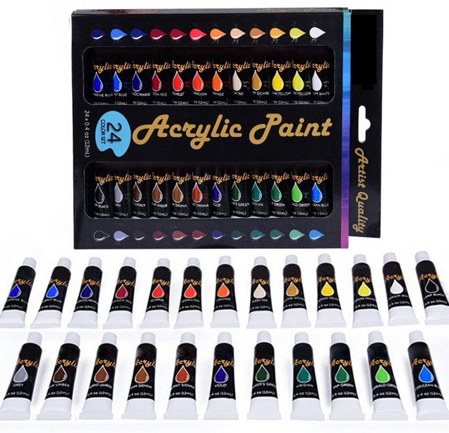 Набір акрилових фарб AcryLic Paint 24 кольори по 12 мл - фото 5