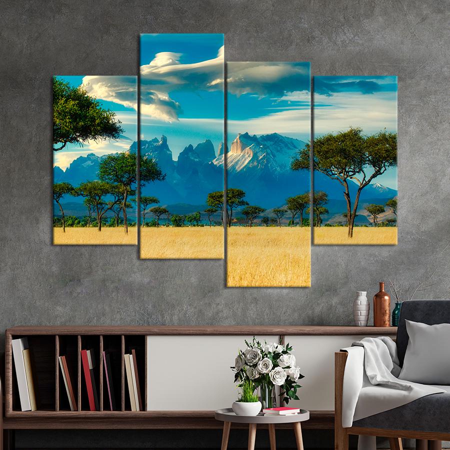 Картина природа Африканской пейзаж саванны 149x106 см (A1157-4)
