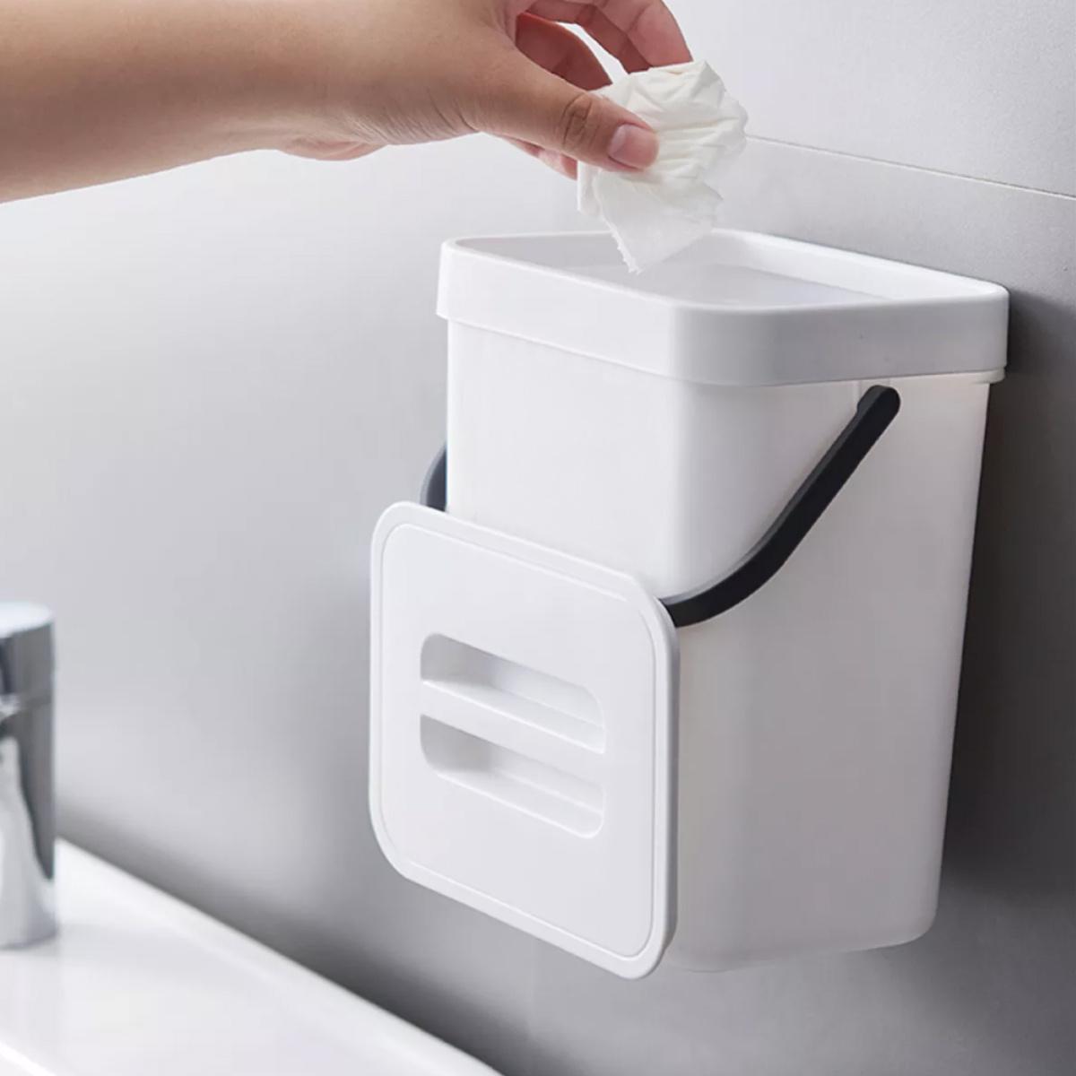 Ведро для мусора MVM BIN-11 5L WHITE/ANTHRACITE с крышкой 5 л Белый (211565) - фото 10 Ведро для мусора MVM BIN-11 5L WHITE/ANTHRACITE с крышкой 5 л Белый (211565) - фото 10