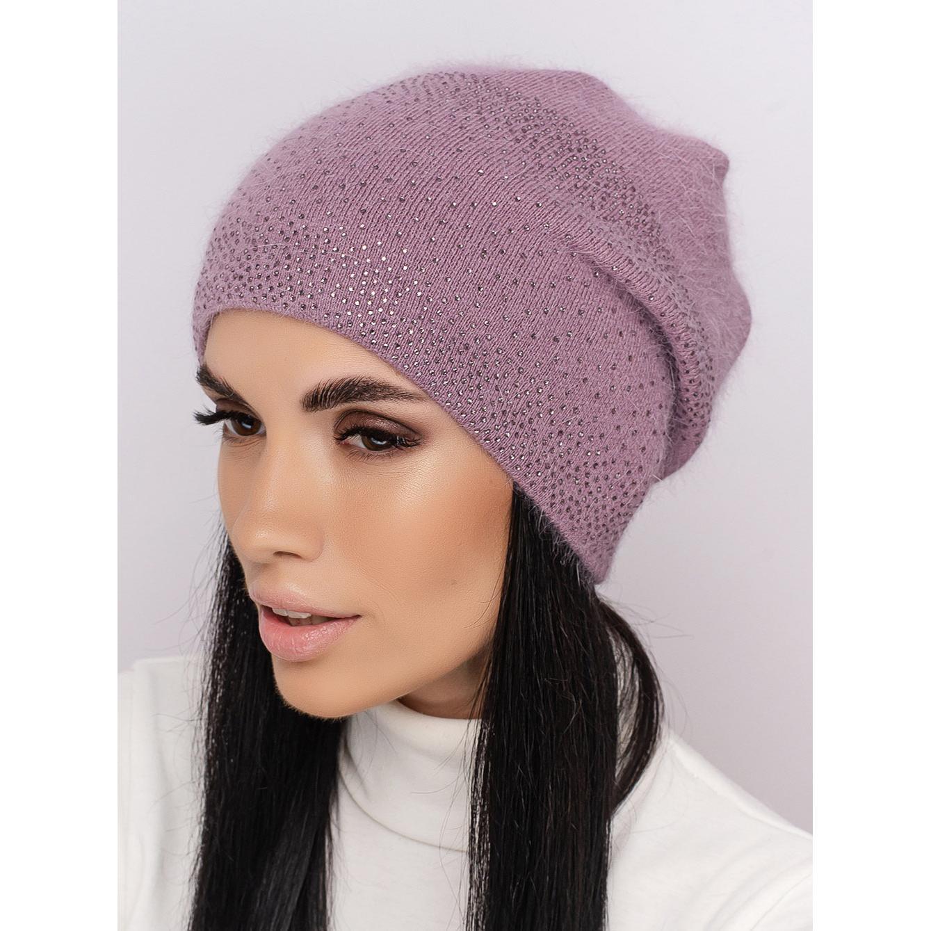 Шапка женская ангоровая Leks Сузирья one size Лиловый - фото 1 Шапка женская ангоровая Leks Сузирья one size Лиловый - фото 1