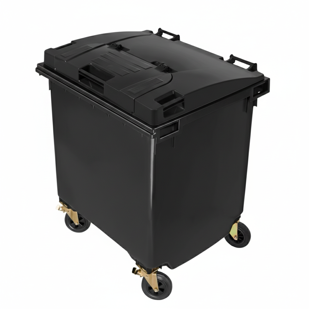 Контейнер для твердых бытовых отходов W-weber тип крышка в крышке 1100 л Черный