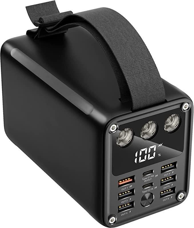 Повербанк 60000 мАч USB C PD 20 Вт для iPhone/Samsung/iPad/MacBook