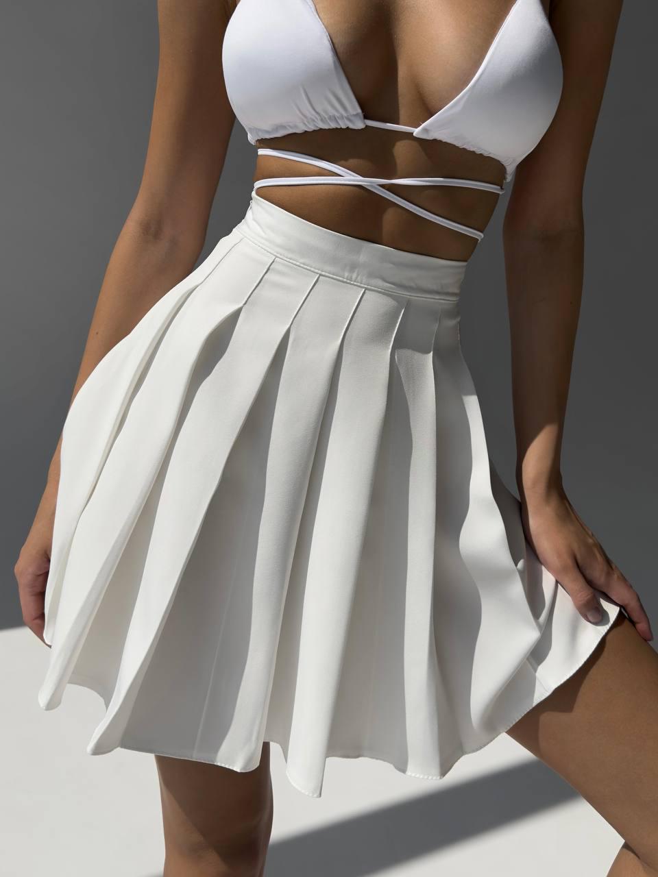 Юбка женская тиар XS-S Белый (Р844-124/В) - фото 3 Юбка женская тиар XS-S Белый (Р844-124/В) - фото 3