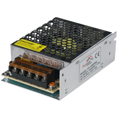 Блок питания импульсный Mustang Energy PS-1205PBS 12V 5А 60 Вт Серебристый