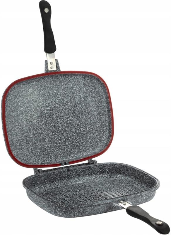 Сковорода-гриль Ofenbach Grill Pan двойная с антипригарным покрытием 32х24х7 см (NB-100516)