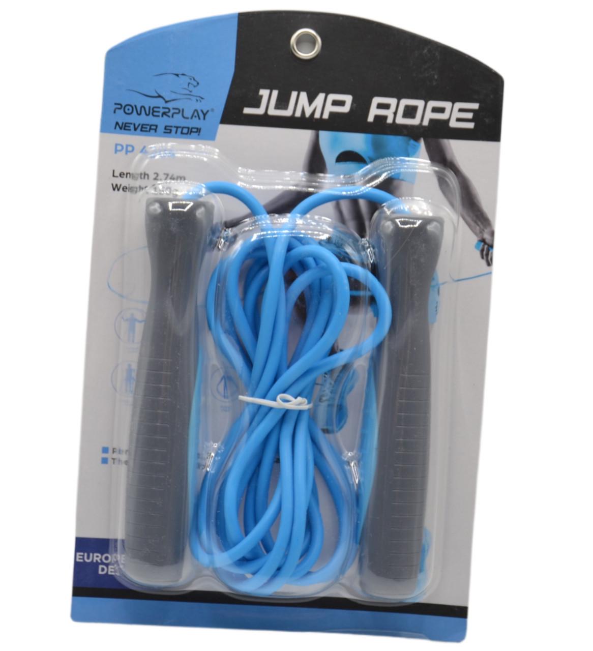 Скакалка PowerPlay 4204 Classic Jump Rope 2,7 м Голубой (A-012439) - фото 10 Скакалка PowerPlay 4204 Classic Jump Rope 2,7 м Голубой (A-012439) - фото 10