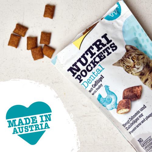 Ласощі для котів вітамінні GimCat Nutri Pockets Dental для зубів 60 г - фото 2 Ласощі для котів вітамінні GimCat Nutri Pockets Dental для зубів 60 г - фото 2
