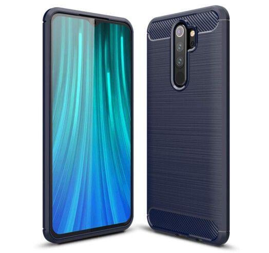 Чохол накладка Polished Carbon для Xiaomi Redmi Note 8 Pro синій