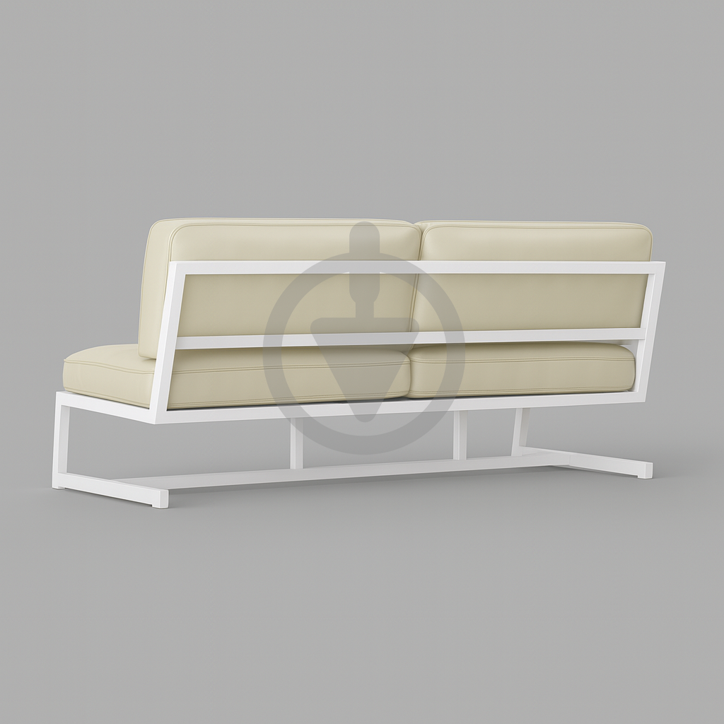 Диван металевий AVVS tech Атлас вуличний лофт екошкіра 156 см Бежевий/Білий (30222931) - фото 3 Диван металевий AVVS tech Атлас вуличний лофт екошкіра 156 см Бежевий/Білий (30222931) - фото 3