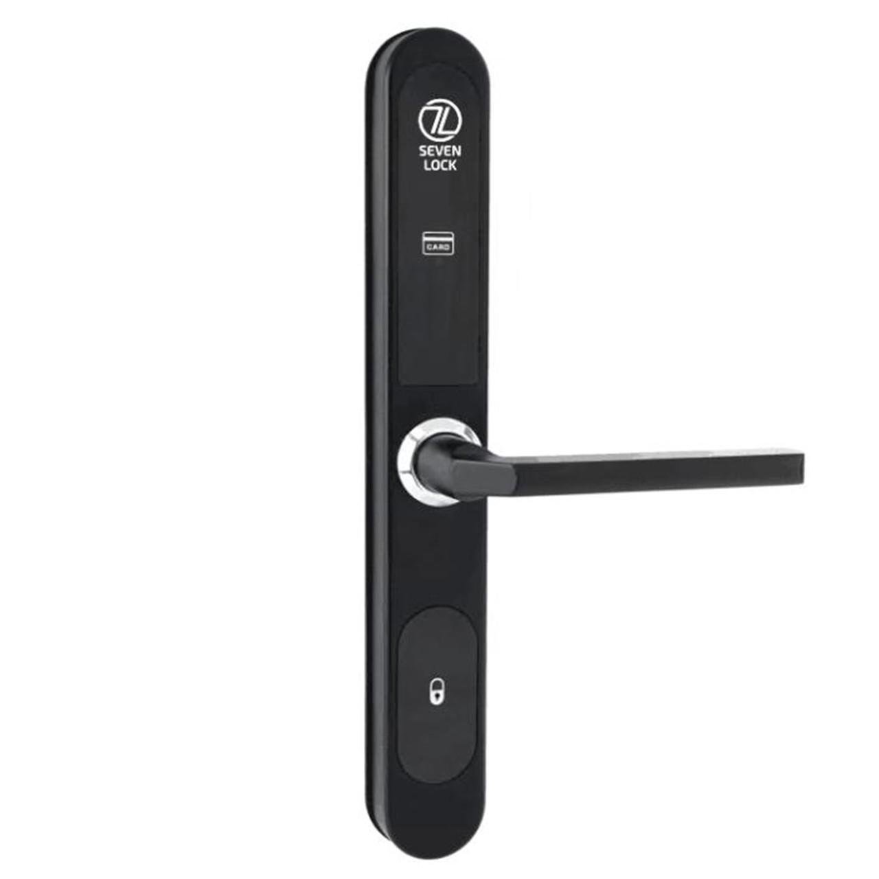 Электронный RFID замок для гостиниц и хостелов SEVEN LOCK SL-7737S Black (SL7737Sb) - фото 1