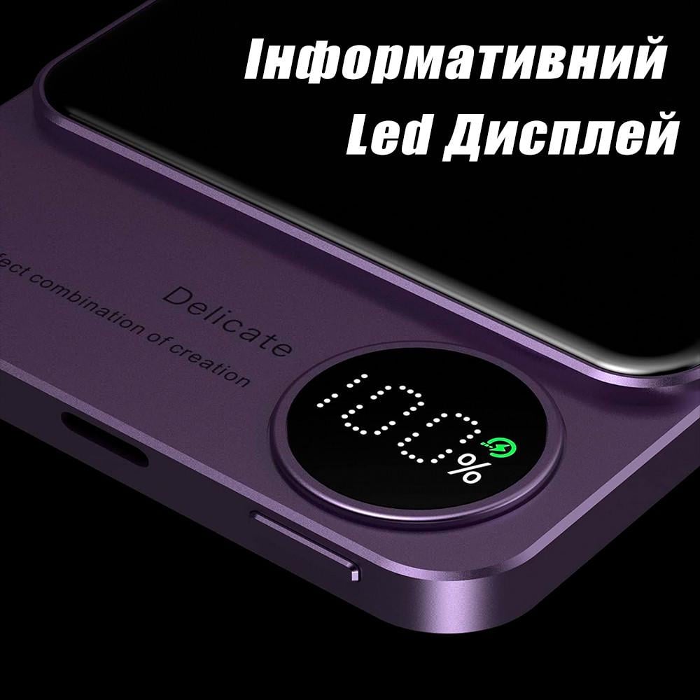 Повербанк бездротовий Q9 MagSafe з бездротовою зарядкою для iPhone 5000 mAh 20W (19480586) - фото 5