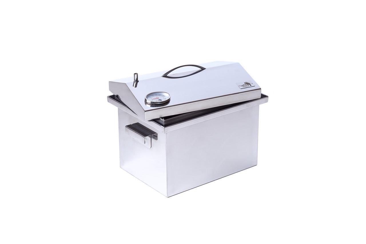 Коптильня Smoke House DeLuxe M з термометром і сумкою - фото 2