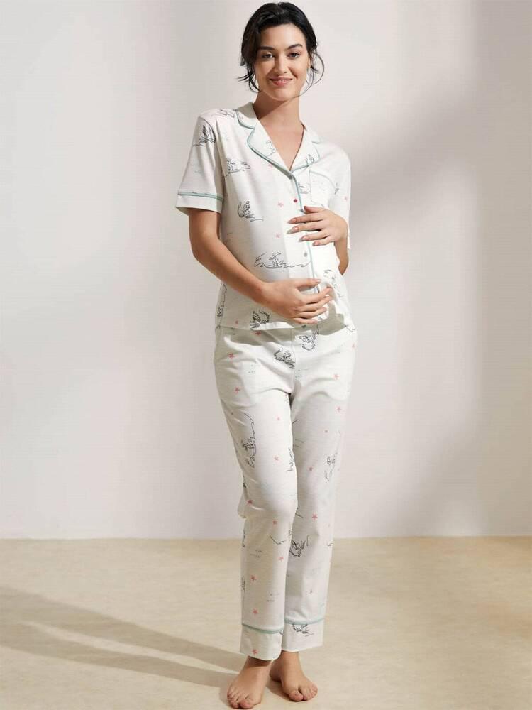 Піжама Hays 36236-TKM24B-001-113B жіноча M Кремовий - фото 2 Піжама Hays 36236-TKM24B-001-113B жіноча M Кремовий - фото 2