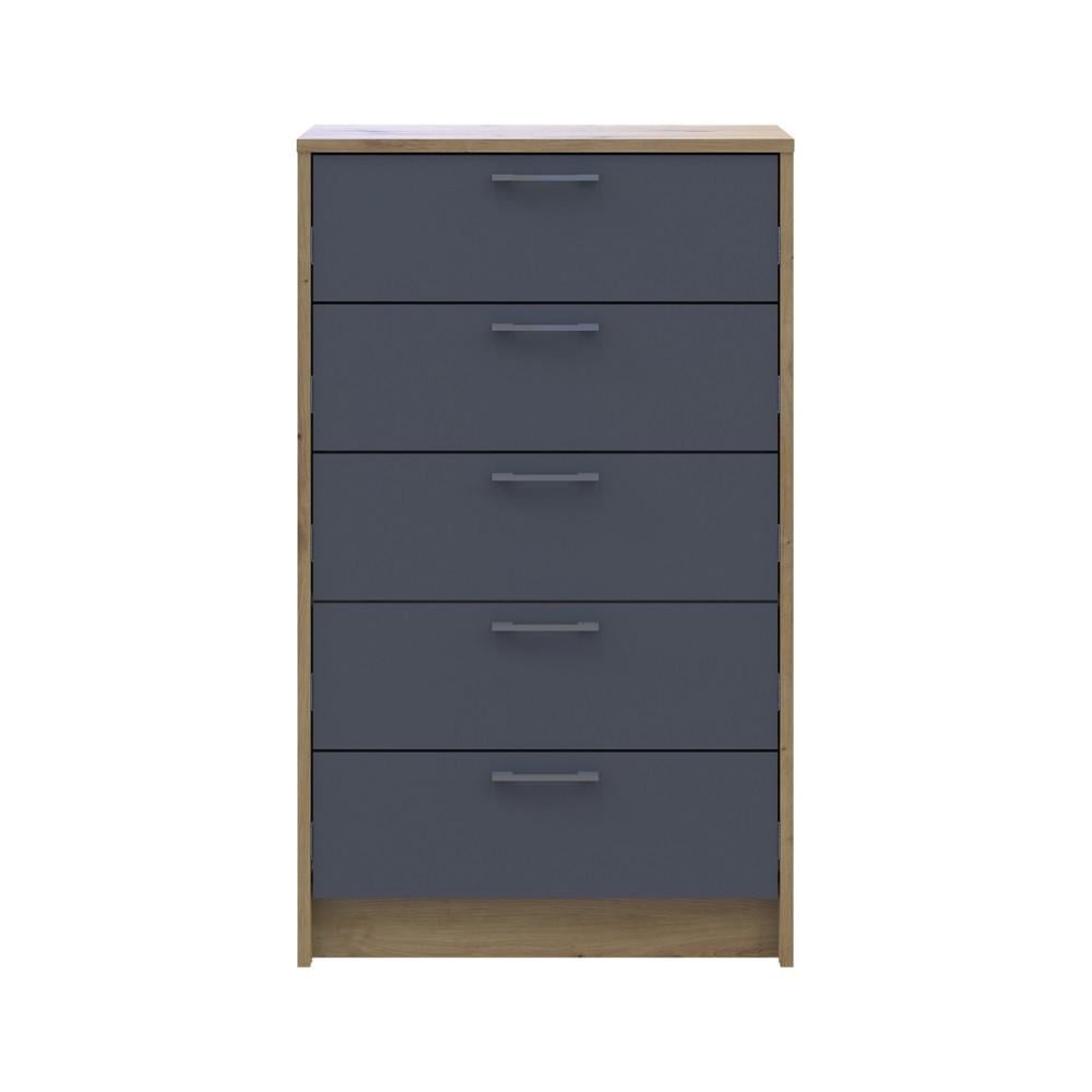 Комод Doros Ронди DRS-011783 5 ящиков 60х40х100 см Дуб Артизан/Графит (41516188) - фото 4