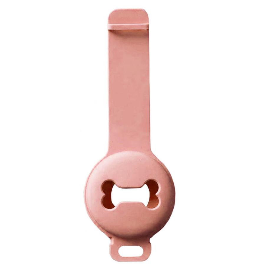 Чехол-брелок Kayfovo ATP-1 для Apple AirTag на ошейник для собак Pink (28660) - фото 2