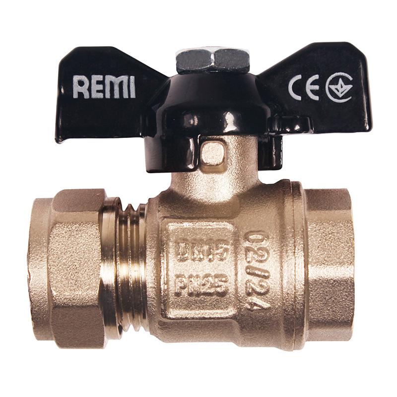 Кран до металопластикової труби Remi 16х1/2" ВР