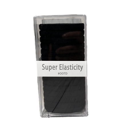 Резинки для волос Super Elasticity 5 см 15 шт. Черный (ВИ2264)