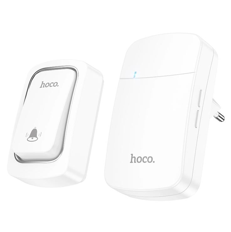 Дверной звонок Hoco HI26 self-powered wireless doorbell EU White (c651f90d)