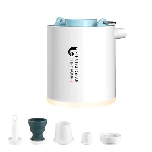 Электронасос портативный Flextailgear Tiny Pump X 180 л/мин 1300 mAh с фонариком 3в1 White (534937)