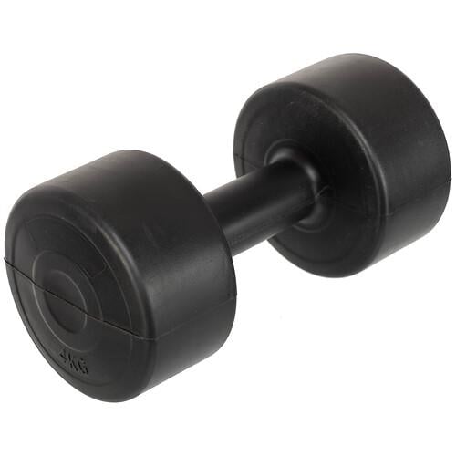 Гантель для фитнеса с покрытием PE Zelart TA-4759-4 1х4 кг 1 шт. Черный (32312068)