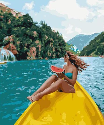 Картина по номерам Brushme Тропический заплыв (GX29257)