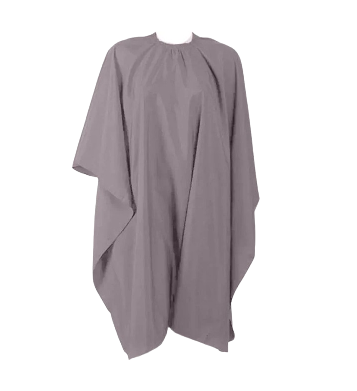 Пеньюар парикмахерский Toto Master на резинке с крючками водоотталкивающий полиэстер 150×140 см Темно-серый (45720)