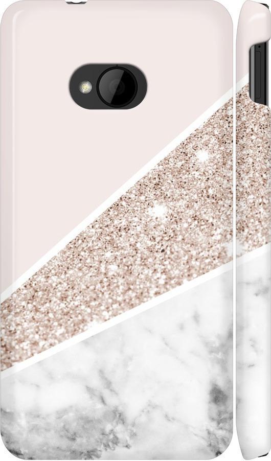 Чехол на HTC One M7 Пастельный мрамор (4342m-36-42517)