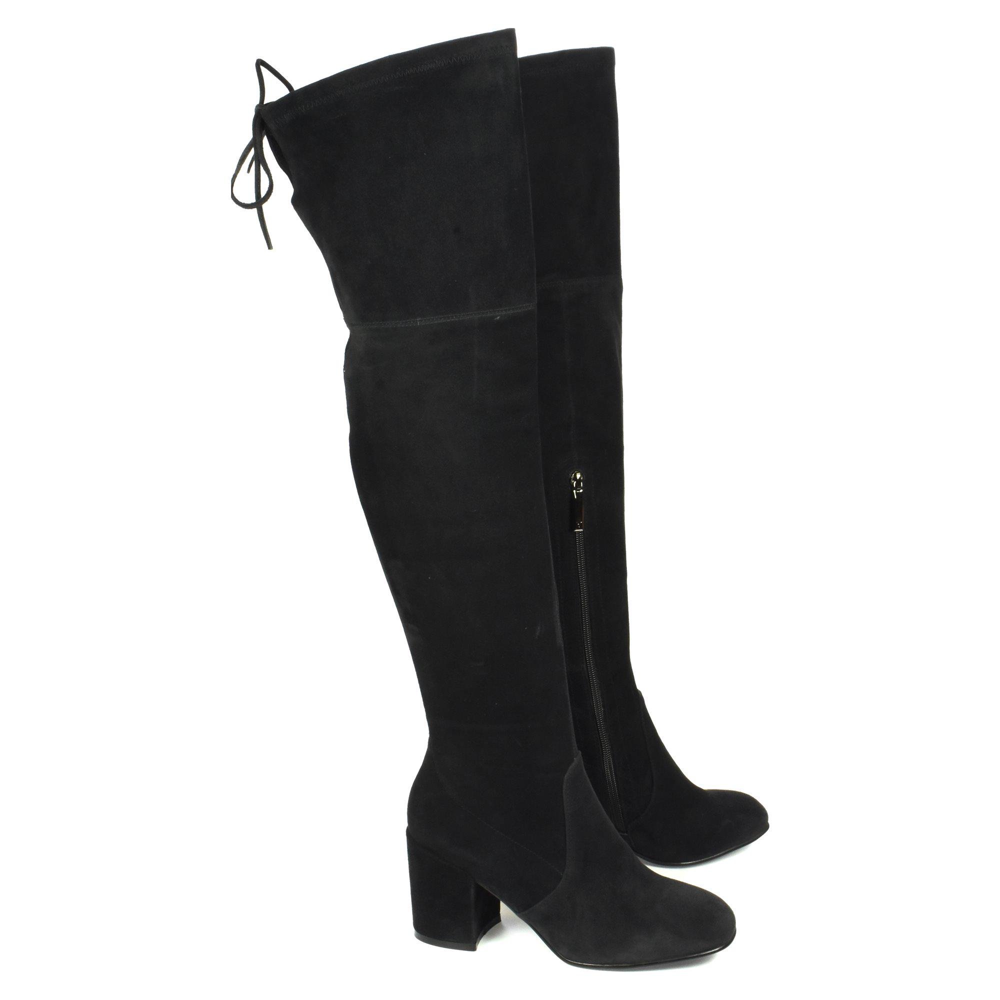 Ботфорти жіночі осінні Vitto Rossi р. 38 Чорний (05246-38) - фото 4