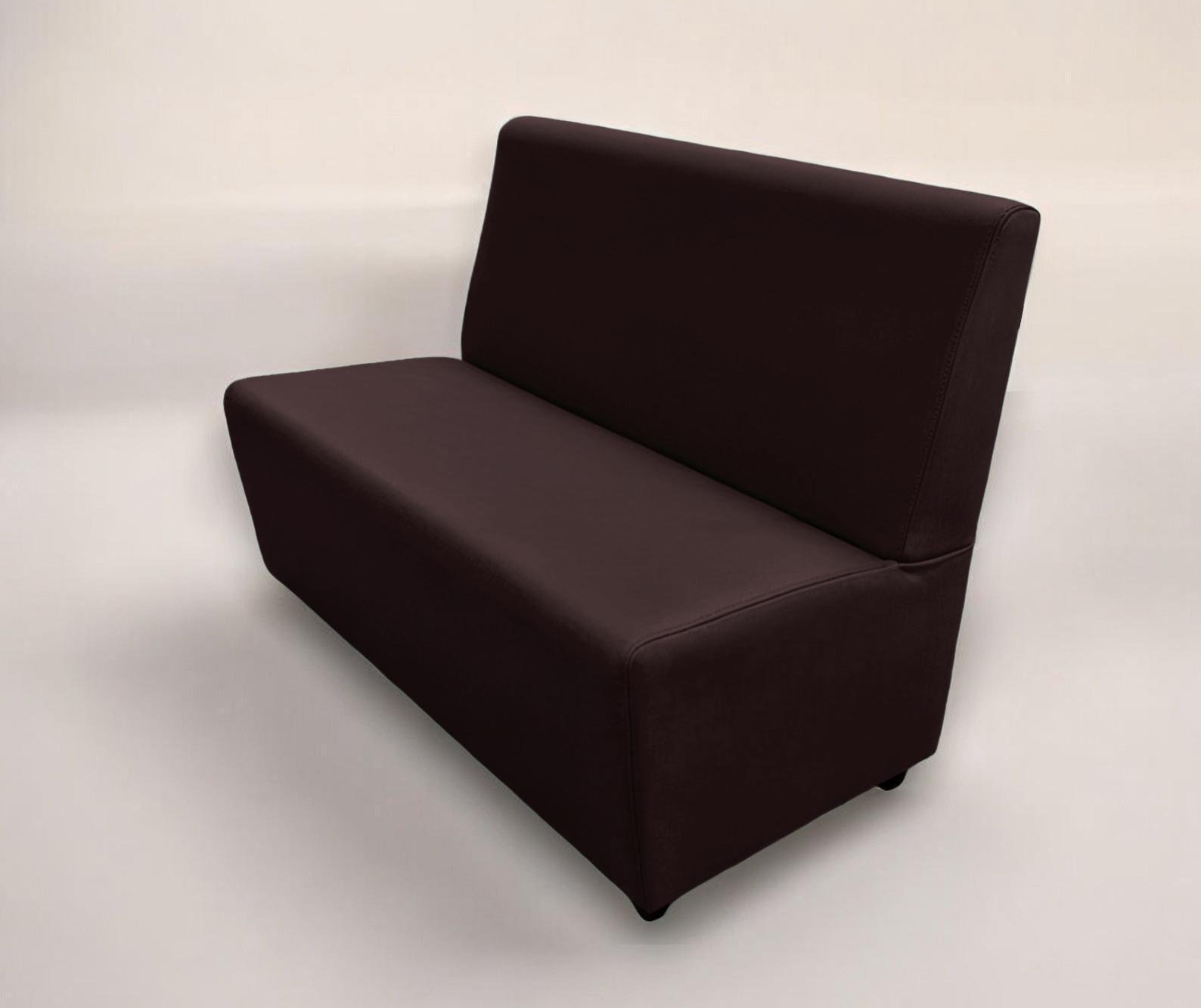 Диван для кафе Tobi Sho Прайм с высокой спинкой без подлокотников 1000x630x850 мм кожзам Темный шоколад (22311) - фото 2 Диван для кафе Tobi Sho Прайм с высокой спинкой без подлокотников 1000x630x850 мм кожзам Темный шоколад (22311) - фото 2