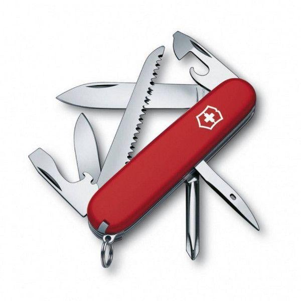 Комплект Victorinox нож Hiker Red 1.4613/чехол для ножа универсальный на липучке/фонарь - фото 7