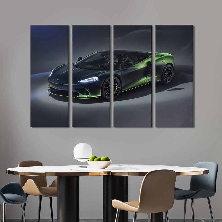 Картина на холсте Стильный суперкар McLaren GT Verdant Theme 89x53 см (1358-41)