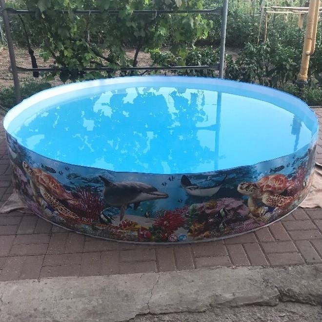 Бассейн каркасный детский Intex Океанский Риф 244х46 см (28443657) - фото 2 Бассейн каркасный детский Intex Океанский Риф 244х46 см (28443657) - фото 2