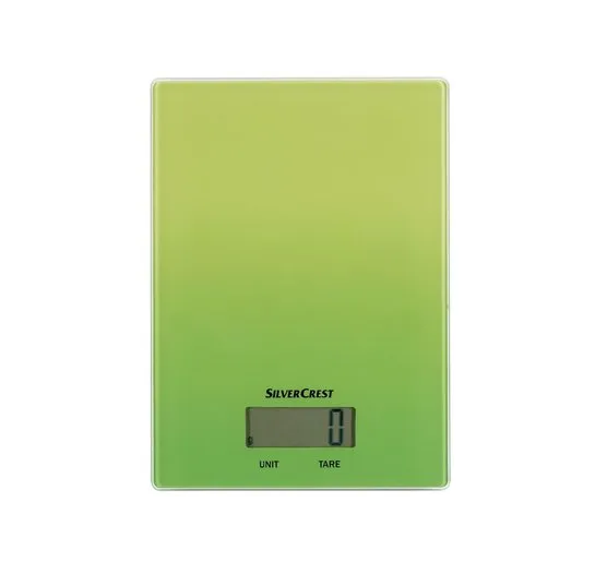 Весы цифровые кухонные Silver Crest 375598 с LCD-дисплеем до 5 кг Green