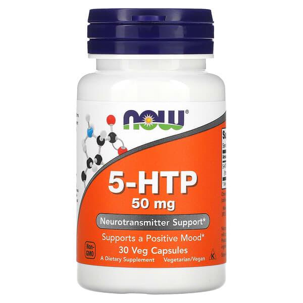 Триптофан Now Foods 5-HTP 50 мг 30 кап. (1156)