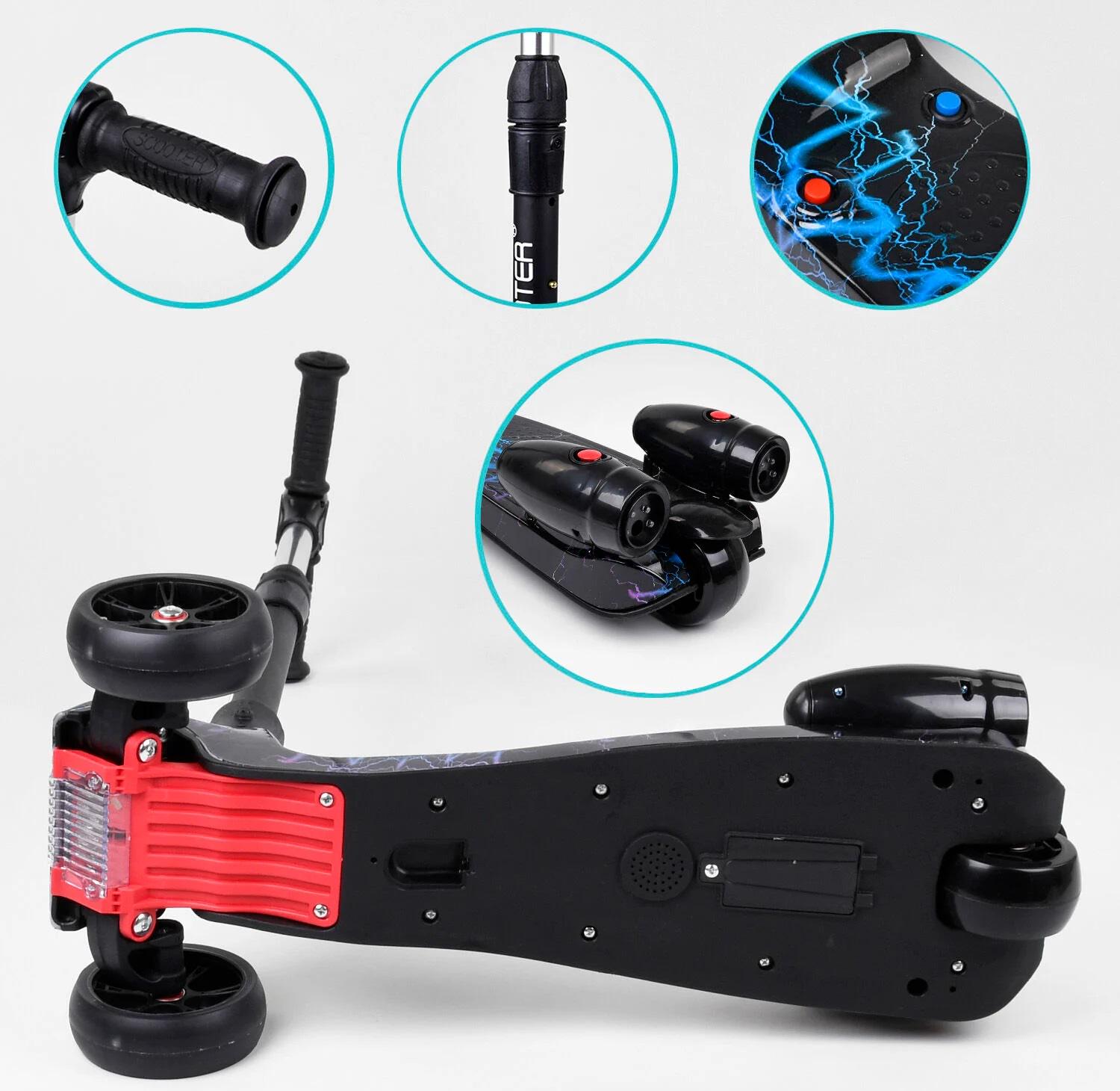 Самокат детский Best Scooter MAXI 94666 с парогенератором Синий (15452398) - фото 4