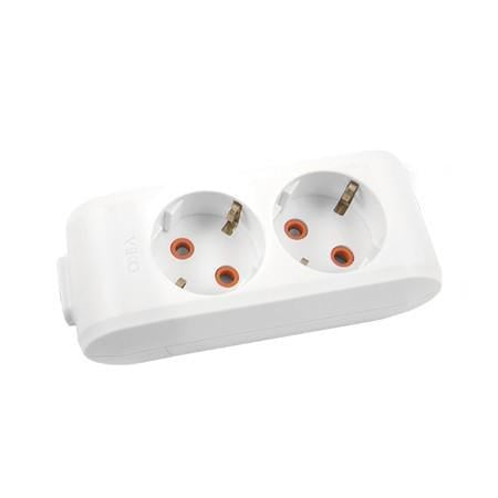 Колодка Viko 2 гнезда с заземлением Multi-Let Белый (90114200)