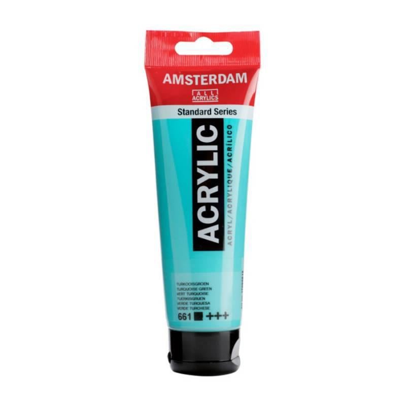 Акриловая краска Amsterdam Royal Talens 120 мл 661 Бирюзовая зеленая (Az1-8712079268312) Акриловая краска Amsterdam Royal Talens 120 мл 661 Бирюзовая зеленая (Az1-8712079268312)