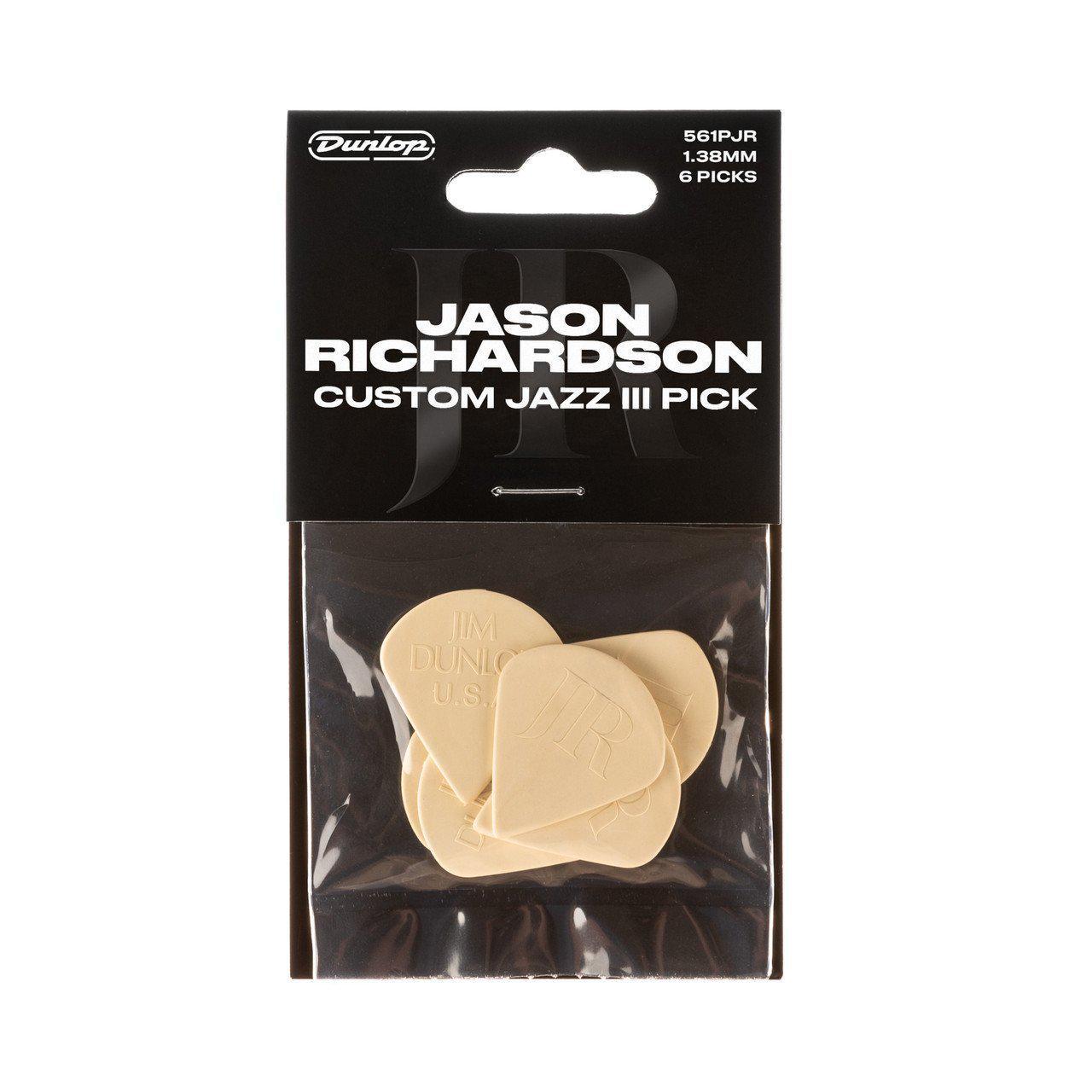 Медіатор Dunlop 561PJR Jason Richardson Custom Jazz III 1,38 мм 6 шт. (128158) - фото 4