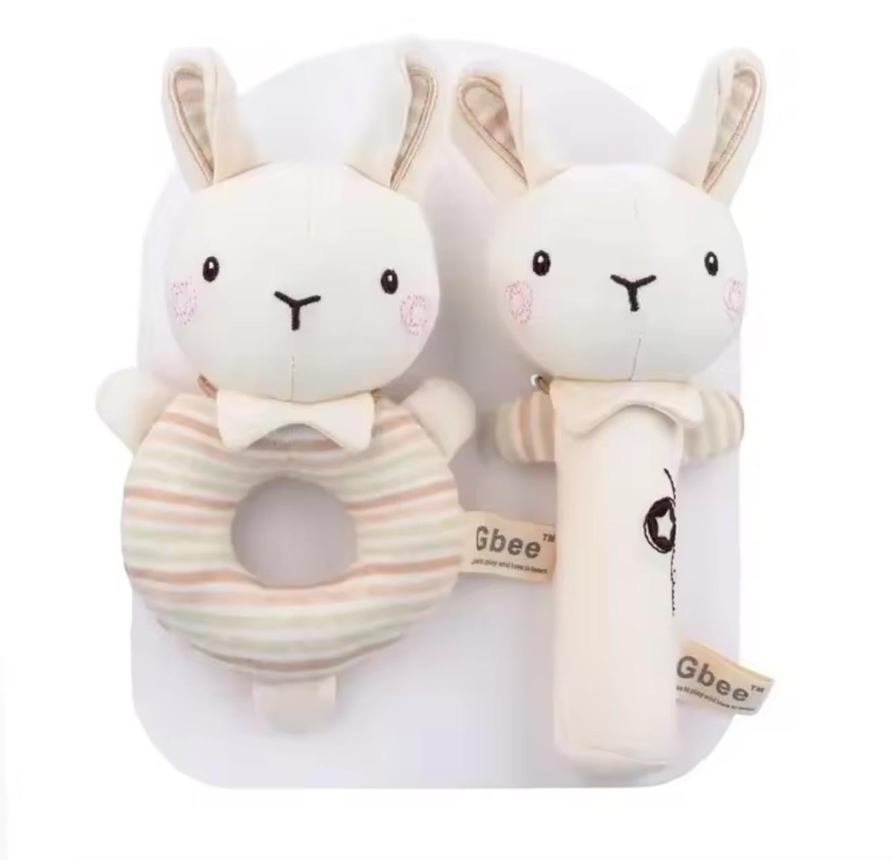 Мягкая игрушка-брязкальце с шуршащими ушками для малышей