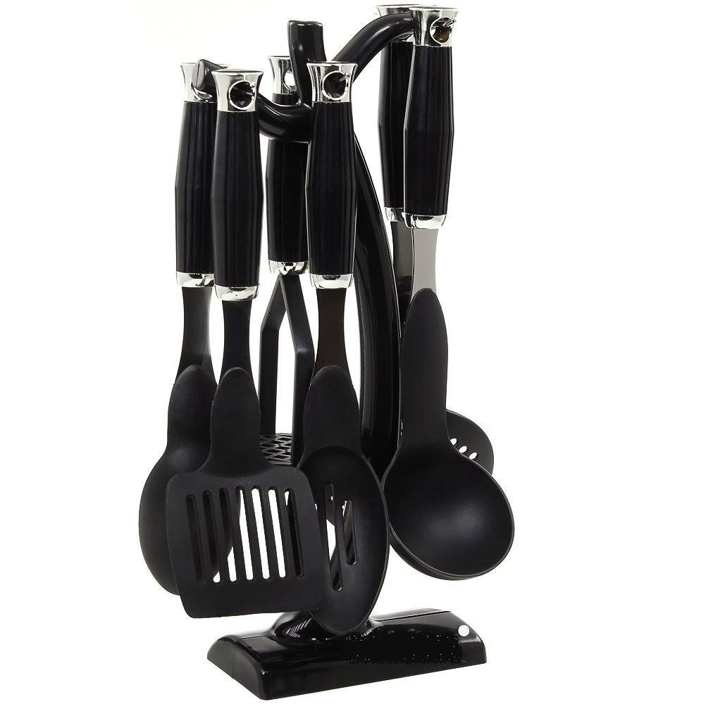 Набор нейлоновых кухонных принадлежностей на пластиковой стойке 7 пр. (MR-1505)