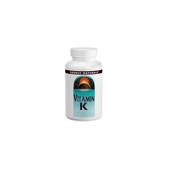 ᐉ Вітамін K Source Naturals Vitamine K 500 mcg 200 Tabs • Краща ціна в
