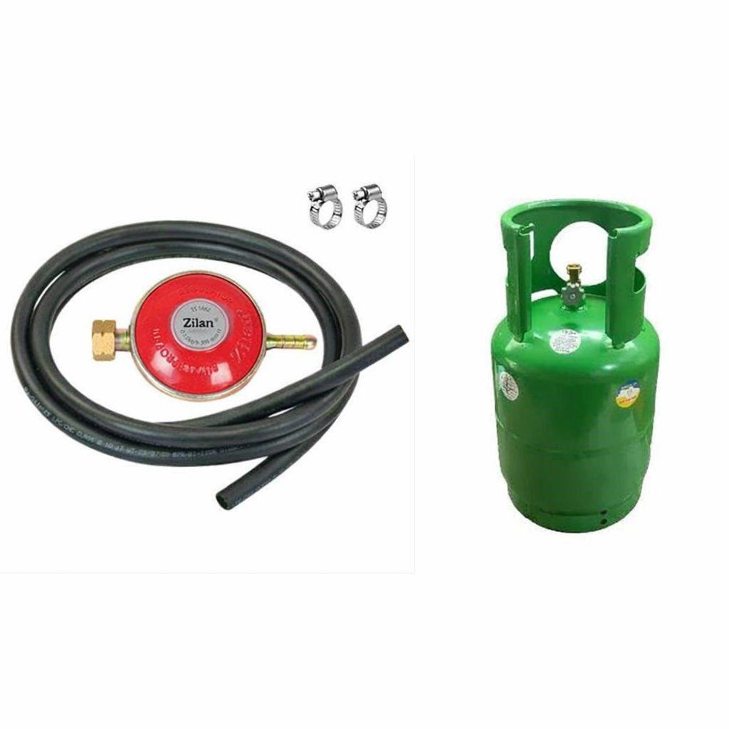 Комплект редуктор газовый Zilan ZLN0100 со шлангом/хомутами/газовым баллоном 12 л (31576689) Комплект редуктор газовый Zilan ZLN0100 со шлангом/хомутами/газовым баллоном 12 л (31576689)