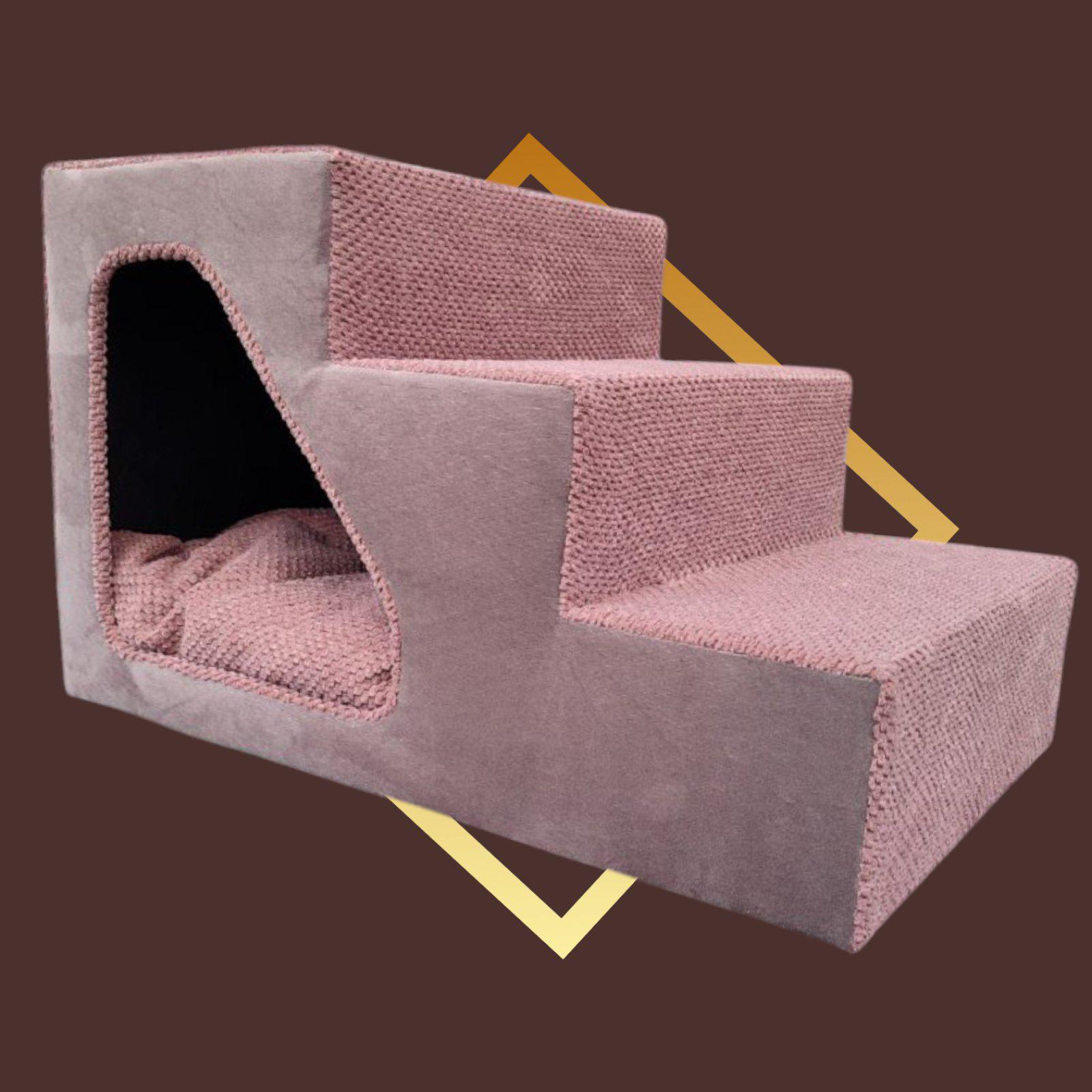 Сходинки для собачок приліжкові праві 42х42х65 см Коричневий (00149) - фото 2 Сходинки для собачок приліжкові праві 42х42х65 см Коричневий (00149) - фото 2