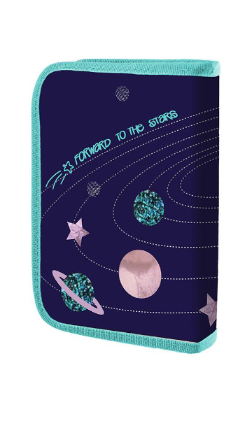 Пенал-книжка твердий YES Cosmos HP-04 одинарний з двома клапанами (533370)