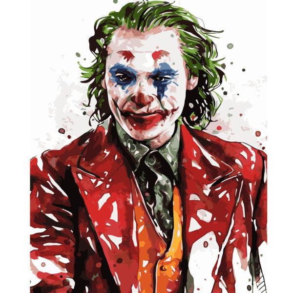 Набор для росписи по номерам Strateg Акварельный Джокер 40х50 см (VA-2722-mt)