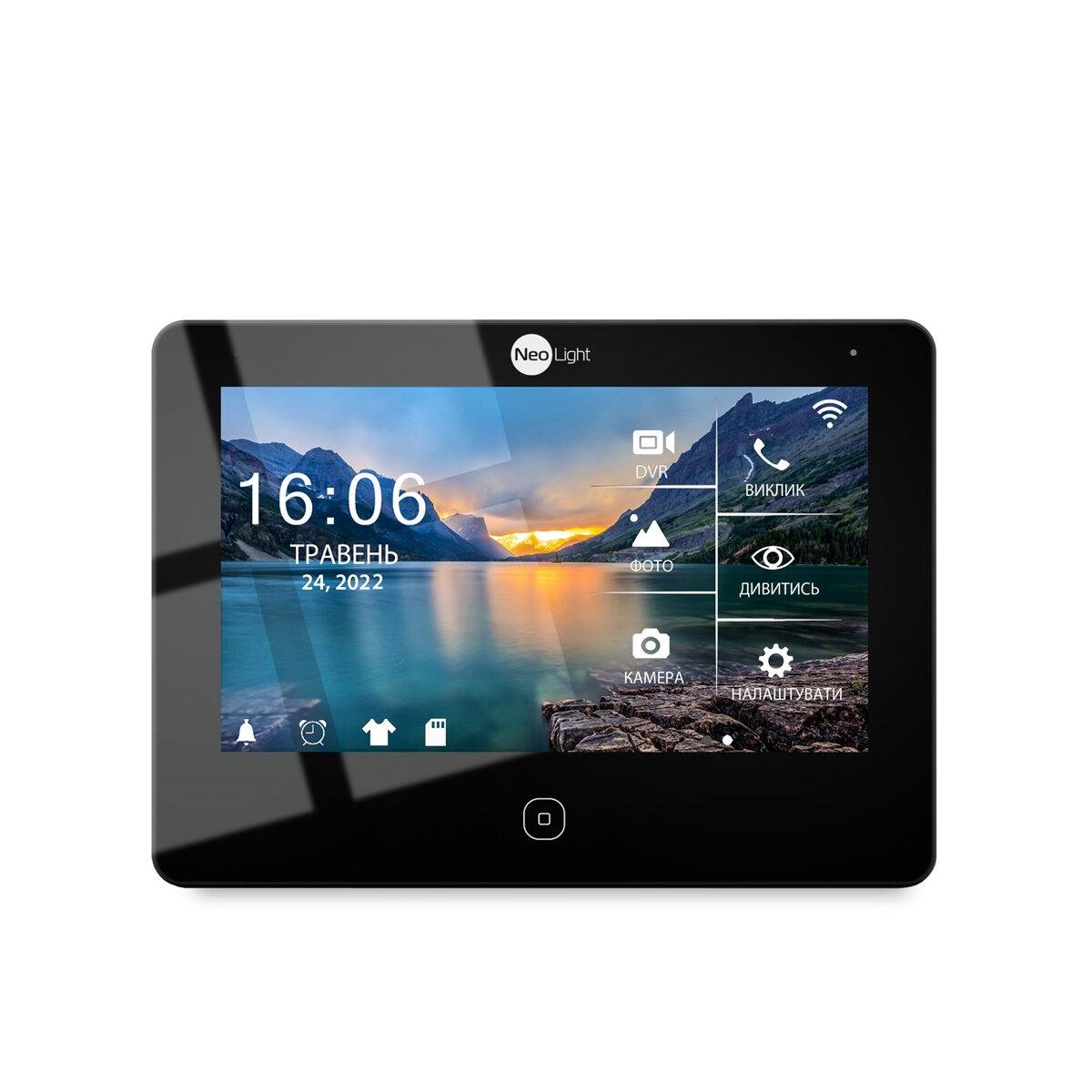 Видеодомофон NeoLight Alpha HD WF Black (7906660)