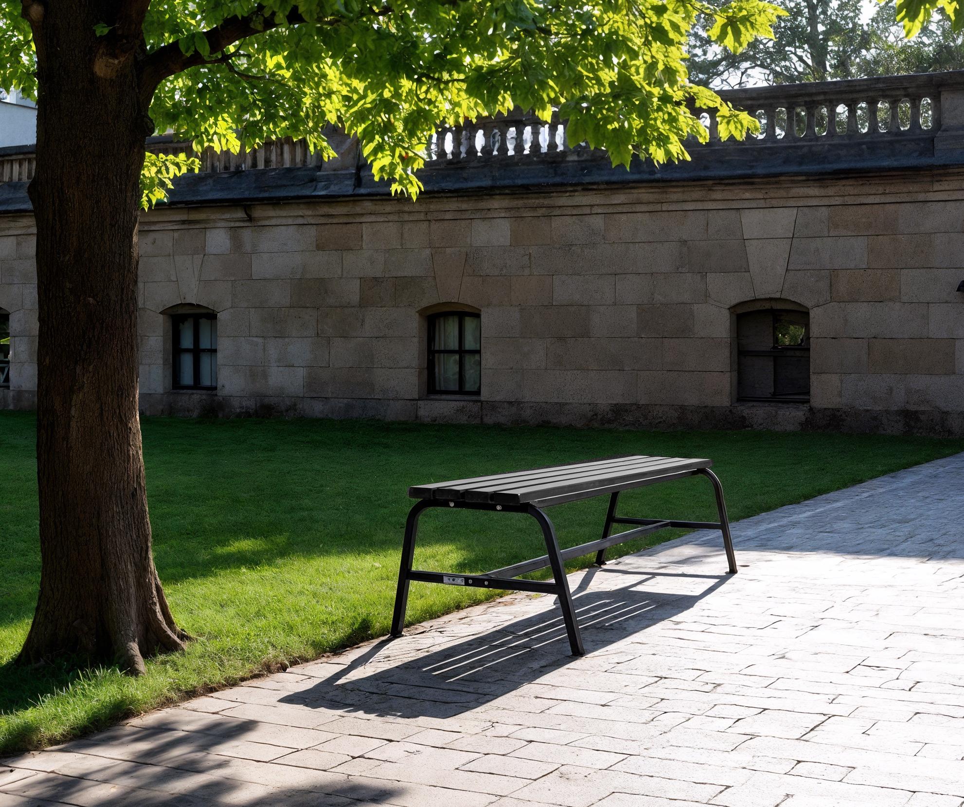 Лавка садова ТОБІ ШО без спинки для дачі/парку 1503х450х650 мм Графітово-чорний - фото 4 Лавка садова ТОБІ ШО без спинки для дачі/парку 1503х450х650 мм Графітово-чорний - фото 4