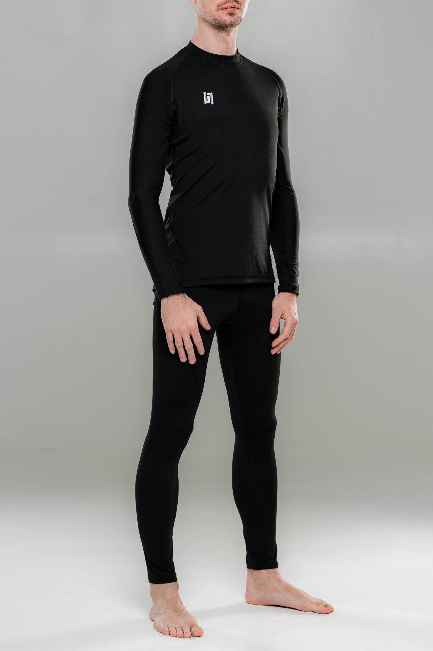 Комплект термобілизни кофта та лосини unisex M Чорний (37813004) Комплект термобілизни кофта та лосини unisex M Чорний (37813004)