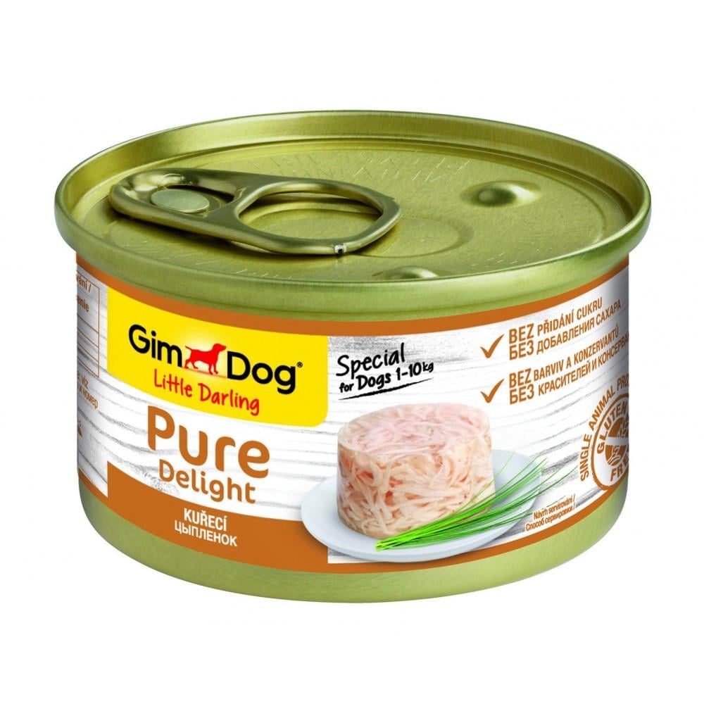 Корм для собак влажный GimDog Pure Delight миниатюрных пород с курицей 85 г (4002064513140)